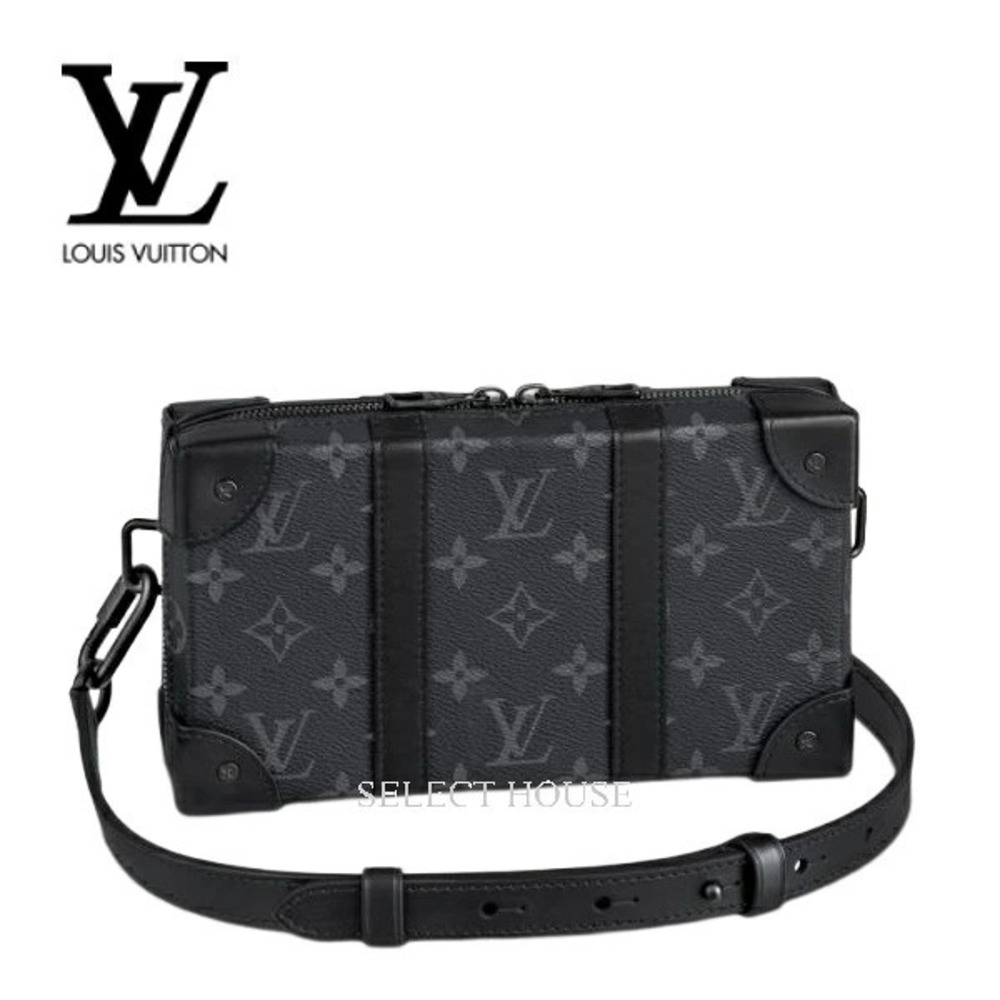 Louis Vuitton Soft Trunk Wallet Bag Body Bag Shoulder Black